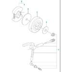 ハスクバーナ エンジンチェーンソー 135 Mark II 部品 クラッチおよびオイルポンプ ハスクバーナ