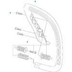 ハスクバーナ エンジンチェーンソー 135 Mark II 部品 ハンドル ハスクバーナ