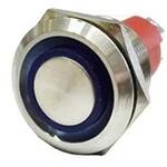 MPS5-1224B-WP LED防水プッシュスイッチ 13A オルタネイト式 青色 マリンテック