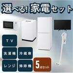 家電5点セット 冷蔵庫+洗濯機+レンジ+掃除機+テレビ アイリスオーヤマ