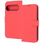 RT-GP10PELC1/R Google Pixel 10/10 Pro Like standard 手帳型レザーケース シンプル マグネット / レッド レイ・アウト