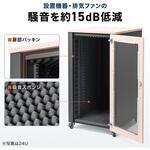 19インチサーバーラック 18U 騒音低減 サンワダイレクト