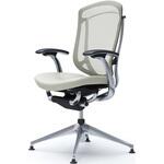 コンテッサセコンダ，固定肘，座革，ハイバック4本脚，ポリッシュ，ブラック，ランバー無ハンガー無 オカムラ(岡村製作所)