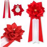 リボン徽章 記章 胸章 中リボンバラ タレ付き 12個セット YONEOKA RIBBON
