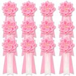 リボン徽章 記章 胸章 中リボンバラ サテン タレ付き 12個セット YONEOKA RIBBON