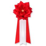 リボン徽章 記章 胸章 中リボンバラ YONEOKA RIBBON