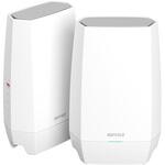無線LAN親機 WiFiトライバンドルーター 11ax/ac/n/a/g/b 2401+2401+573Mbps WiFi6E/Ipv6対応 ホワイト ネット脅威ブロッカー2 プレミアム対応 BUFFALO(バッファロー)