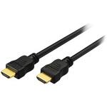 GH-DHD10BK 4K2K対応 3重シールド 金メッキプラグ採用 HDMIケーブル 1m ブラック グリーンハウス