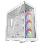 R-CH780-WHADE41-G-1 CH780 WH/ホワイトモデル/フルタワーケース/ピラーレスデザイン/デュアルチャンバー構造/140mm ARGBトリニティファン標準搭載/420mmラジエーター対応 DEEPCOOL