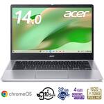 CB314-4H-F14N Chromebook (N100/4GB/32GB eMMC/ChromeOS/14.0型/210/ピュアシルバー) Acer(エイサー)