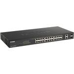 DGS-1100-26MPV2/A3 DGS-1100-26MPV2 ギガビットL2 Easyスマートスイッチ、PoE+対応(最大370W給電)、10/100/1000BASE-Tポート(PoE+)×24、10/100/1000BASE-T×2、SFPスロット(Combo)×2 D-LINK