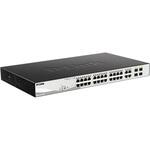 DGS-1210-28MP/F4 DGS-1210-28MP ギガビットL2スマートスイッチ、PoE/PoE+対応(最大370W給電)、10/100/1000BASE-Tポート(PoE+対応)x24、10/100/1000BASE-Tポートx4(SFPコンボスロットx4) D-LINK
