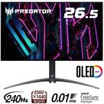 X27Ubmiipruzx Predator 有機ELディスプレイ(26.5型/2560×1440、WQHD/HDMI、DisplayPort、USB3.2 Type-C(90W)/ブラック/スピーカー搭載/OLED/非光沢/150cd/0.01) Acer(エイサー)