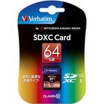 SDXC64GJVB2 SDXC Card 64GB Class 10 Verbatim