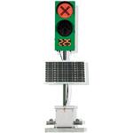 【レンタル】GPSソーラー2灯式信号機 大容量タイプ IGS225DS3 グリーンクロス