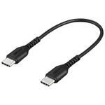 BSMPCCC101BK USB2.0ケーブル(Type-C to Type-C) 0.1m ブラック BUFFALO(バッファロー)