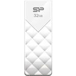 SP032GBUF2U03V1W USB2.0フラッシュメモリ Ultima U03 32GB スノーホワイト スライド式 永久保証 シリコンパワー(Silicon Power)