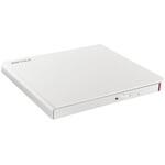 DVSM-PLS8U2-WHB USB2.0対応 ポータブルDVDドライブ 再生/書込ソフト添付 ホワイト BUFFALO(バッファロー)
