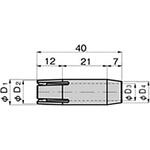 AC-25-GP-10 ロッド用キャップ(Φ10用) TAKIGEN(タキゲン)