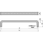 A-42-A-2 角型取手(P=238) TAKIGEN(タキゲン)