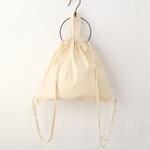 厚手コットン・ハンドル付リュック NBK