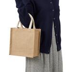ジュートスクエアトートバッグ NBK
