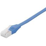 BSLS6FU100BL2 ツメの折れないLANケーブル カテゴリー6 ストレート フラット 10m ブルー BUFFALO(バッファロー)