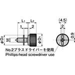 A-1176-SP-2 十字穴付ローレットつまみ(M6×L1=7) TAKIGEN(タキゲン)