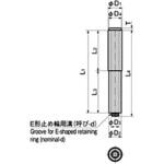 B-98-5 2管丸ヒンジピン(Φ5×L65) TAKIGEN(タキゲン)