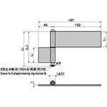 B-1061-3 ステンレス 組立式旗蝶番(片羽L1=35) TAKIGEN(タキゲン)