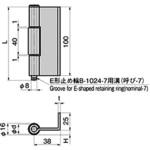 B-1524 ステンレス L曲げ裏蝶番 TAKIGEN(タキゲン)