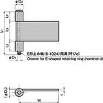 ステンレス 3管型加工蝶番 タキゲン(TAKIGEN)