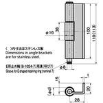 B-1542-B ステンレス L型裏蝶番4型 TAKIGEN(タキゲン)