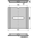 C-26-タテ(ニ)2 カードホルダー(L280×W315) TAKIGEN(タキゲン)