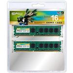 SP016GBLTU133N22 メモリモジュール 240Pin DIMM DDR3-1333(PC3-10600) 8GB×2枚組 ブリスターパッケージ シリコンパワー(Silicon Power)