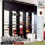 コレクションラック【-Luke-ルーク】深型ハイタイプ セット(本体+上置き) ホームテイスト