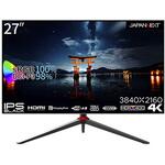 液晶ディスプレイ/27型/3840×2160/DP×1、HDMI×1、USB Type-C×1/ブラック/スピーカー：有 JAPANNEXT
