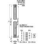 FC-1751-6 ステンレス 棚柱(全長300) TAKIGEN(タキゲン)