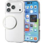 PM-A25CHVCKCR iPhone17 Pro ハイブリッドケース 吸収 磁気吸着対応メタルステッカー付 エレコム