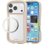 iPhone17 Pro ケース ハイブリッド 衝撃吸収 磁気吸着対応メタルステッカー付 Grippy エレコム