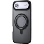 PM-A25BMAGSTBK iPhone Air ケース ハイブリッド 衝撃吸収 MAGKEEP 磁力吸着ワイヤレス充電対応 360度回転スタンド付 エレコム