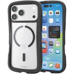 PM-A25DGRPFMBK iPhone17 Pro Max ケース ハイブリッド 衝撃吸収 MAGKEEP 磁力吸着ワイヤレス充電対応 Grippy エレコム