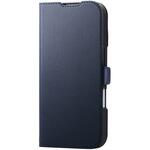 iPhone17 ケース レザー 手帳型 マグネット 衝撃吸収 スタンド機能付 エレコム