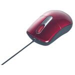 BSMOU27SMRD 有線光学式マウス 静音/3ボタン Mサイズ レッド BUFFALO(バッファロー)