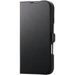 iPhone17 ケース レザー 手帳型 マグネット 衝撃吸収 MAGKEEP 磁力吸着ワイヤレス充電対応 スタンド機能付 エレコム