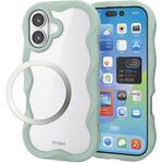 iPhone17 ケース ハイブリッド 衝撃吸収 磁気吸着対応メタルステッカー付 背面クリア Grippy エレコム