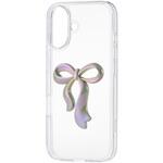 iPhone17 ケース ハイブリッド 衝撃吸収 リボンデザイン エレコム