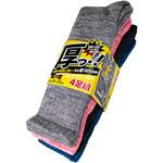 厚っパイルソックス 先丸 4足組 天牛(富士手袋工業)