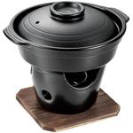 HB-5221 和ごころ懐石 陶器製すきやき鍋コンロ付セット パール金属