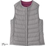 821961 軽量リバーシブルダウンベスト ケアファッション